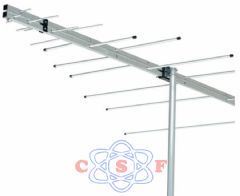 Antena Externa Log Periódica VHF UHF HDTV e FM Aquário LVU-12