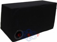 Caixa Trio Dutada Lurecar Box 1 x 12" Carpete Preto 45 Litros frente com relevo