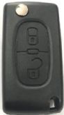 Capa Controle Telecomando Peugeot 307 Citroen 3 Botões Desenho.Cadeado 1 Aberto 1 Fechado