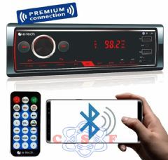 Auto Radio Mp3 Automotivo E-tech Premiun Conection com Boto Touch Screen Usb Sd Aux Funco Usb para Carregar Celular pose ser Controlado por APP