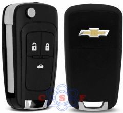 Telecomando Cover Chaveiro Canivete GM Onix 2013/2018 Cruzer S10 Cobalt Spin 2012/2018 3 botões com Lamina