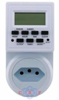 Timer Digital E Temporizador Tomada Lcd/Visor Programavel Energia Bivolt Tomada Inteligente