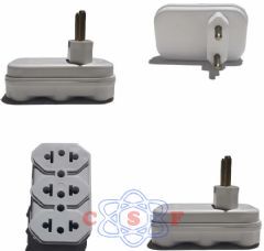 Adaptador Pino Fora 1 Entrada com 2 Pinos Fora Centor + 3 Saidas 2 Saidas 10 Amperes e 1 20 Amperes