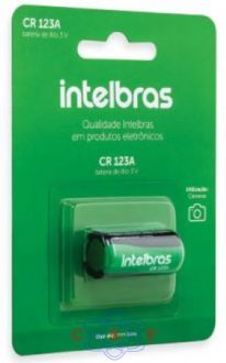 Bateria de lítio Intelbras CR 123 A 3Volts