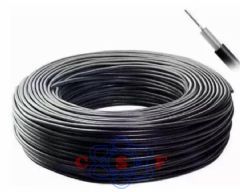 Cabo Alta Isolação Telecam 5,0mm Preto 100m Cobre para Uso em Cerca Elétrica Por Metro