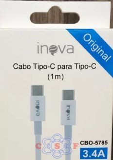 Cabo Tipo C + Tipo C inova para carregador e Transmisso de dados CBO-5786