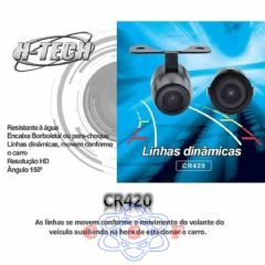Câmera de Ré Borboleta 2x1 com Linhas Dinâmicas H-Tech CR 420