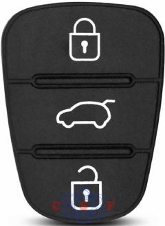 Capa Controle Telecomando 3 Botões Hyndai I30 Cerato Azera Kia Sportage Santa Fé 2 Cadeados 1 Carro