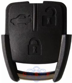 Capa Telecomando 3 Botões Vectra 2006 em Diante 2 Cadeados 1 Carro Frente e Verso