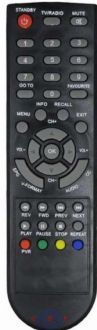 Controle Remoto Conversor Digital DTV 8000 Aquario Greatek LE 7501 LE 7473