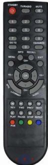 Controle Remoto Conversor Digital DTV 8000 Aquario LE-7501