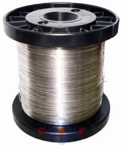 Fio de Aço Inox 0,45mm Carretel 400 Metros para cerca Elétrica