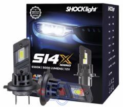 Kit Lâmpada Leds SHOCKlight S14X H7 22 Watts 9 a 18 Volts 5000 Lumens 6000K Lâmpada Especial