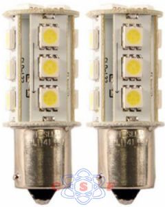 Lâmpada Automotiva 18 Led SMD Branco 12V 1141SMD Kit 2pçs Led SMD