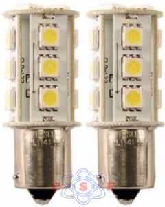 Lmpada Automotiva 18 Led SMD Branco 12V 1141SMD Kit 2ps Led SMD