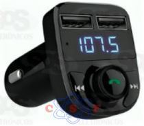 Modulador Transmissor FM Bluetooth Automex com Duplo USB e Microfone ALC 183