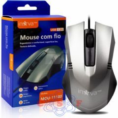 Mouse ptico com Fio USB 1.2 Metros INOVA - MOU-11180