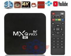 TV Box MXQ 5G Pro 4k HD Mémoria RAM 64 G Capacidade de Armazenamento 512 G com HDMI/USB/Wi-Fi Android 14.1 Bivolt Transforme sua TV Smart