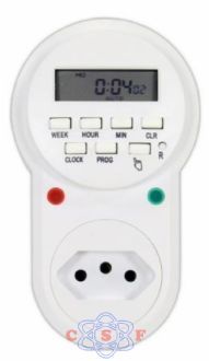 Timer Digital E Temporizado Exbom Tomada Lcd/Visor Programavel Energia Bivolt Tomada Inteligente