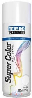 Tinta Spray Tek Bond Branco Brilante Conteudo 350ml Peso Liquido 250 Gramas