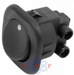 chave Gangorra Botão Redondo L/D 90º 2 Parafuso 250V Cod 3491