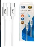 Cabo Tipo C + Tipo C Proeletronic 1 Metro para Recarga Celular e Sincroniza��o CAUSB-100CC