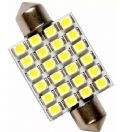 Lampada torpedo 24 Leds 5050 36 mm Branco Unitario